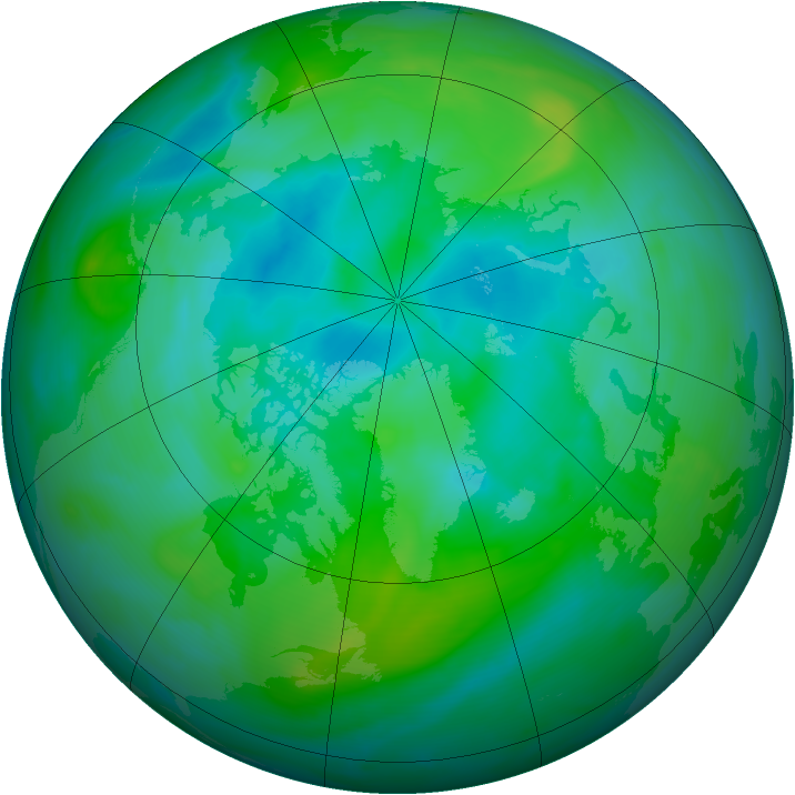 Arctic ozone map for 26 August 2006